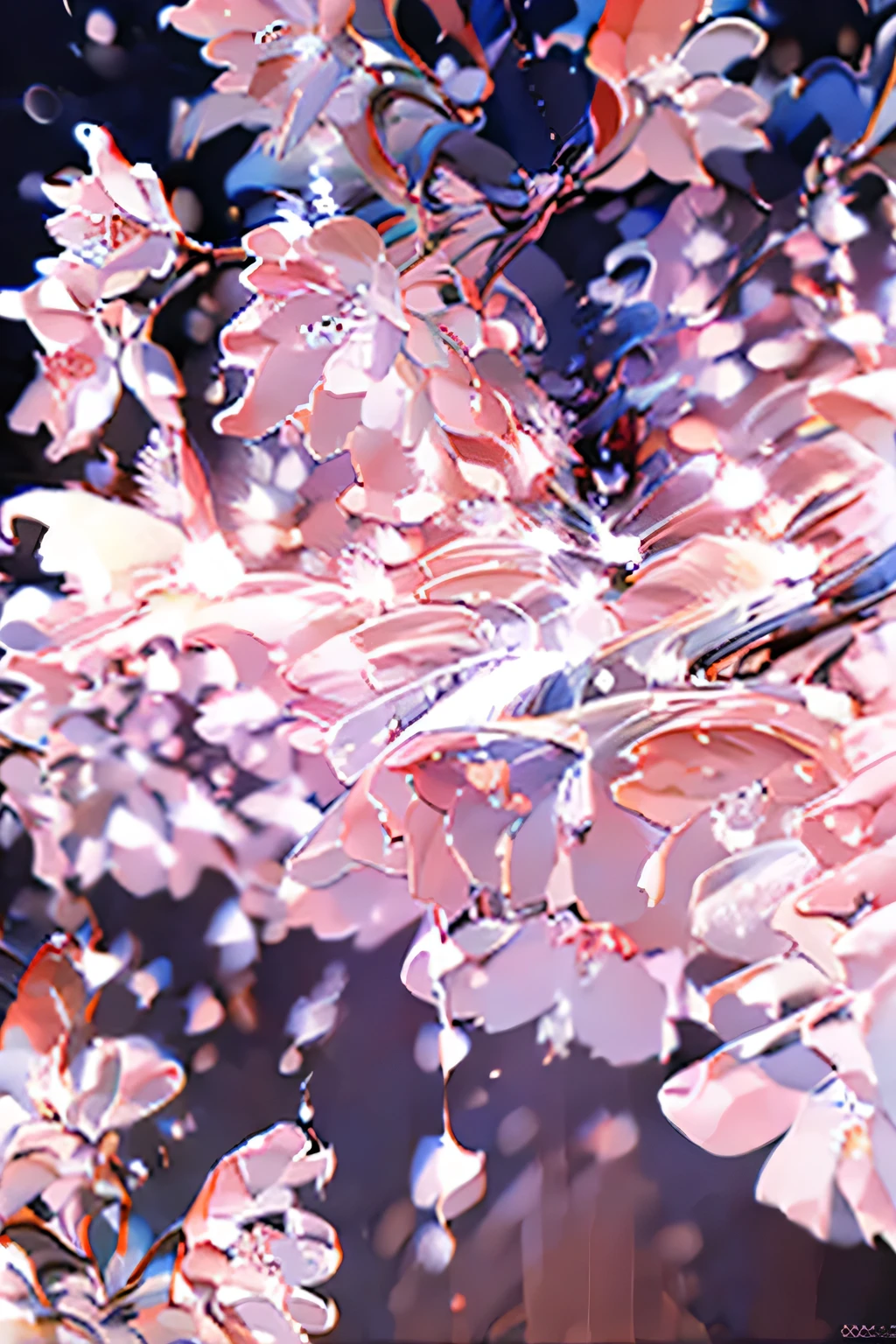 ((( background only))),((( there are no humans))),( ultra high resolution),( very detailed),( detailed description ),(( best CG )),(masterpiece),Ultra-precise art, A fantastic world、((Lots of cherry blossoms))、Pink Flower、Flower Field、 petals、(((Landscape only))),cloud、 cute、pink、 Beautiful beyond words,A fantastical and dreamy atmosphere,Refreshing,Dreamy and romantic, impressionist style, very detailed,  Volumetric Lighting , Cute pastel colors, moving composition, Magic Light, glitter