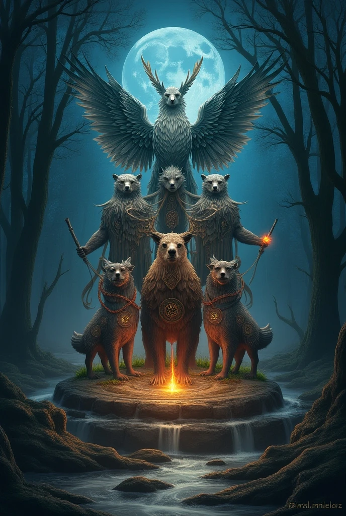 Power animals, enchanted beings, forest people and ayahuasca