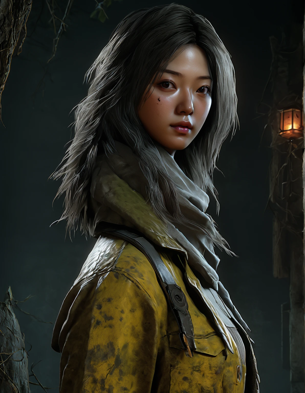 1girl, yun jin lee personagem do jogo dead by daylight, Yun Jin Lee (Dead by Daylight ultra precise detailed)