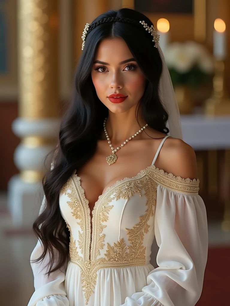 (best high quality:1.5), art work, (8k), extremely detailed, (High details:1.4), Solo, Brazilian female with 24 years old, (dress), 