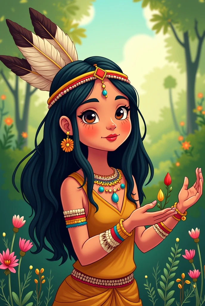 Cartoon with text:
Tiger lilly from Peter pan