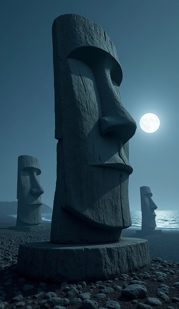 Moai emoji and  Dark moon emoji discussing about next plan.