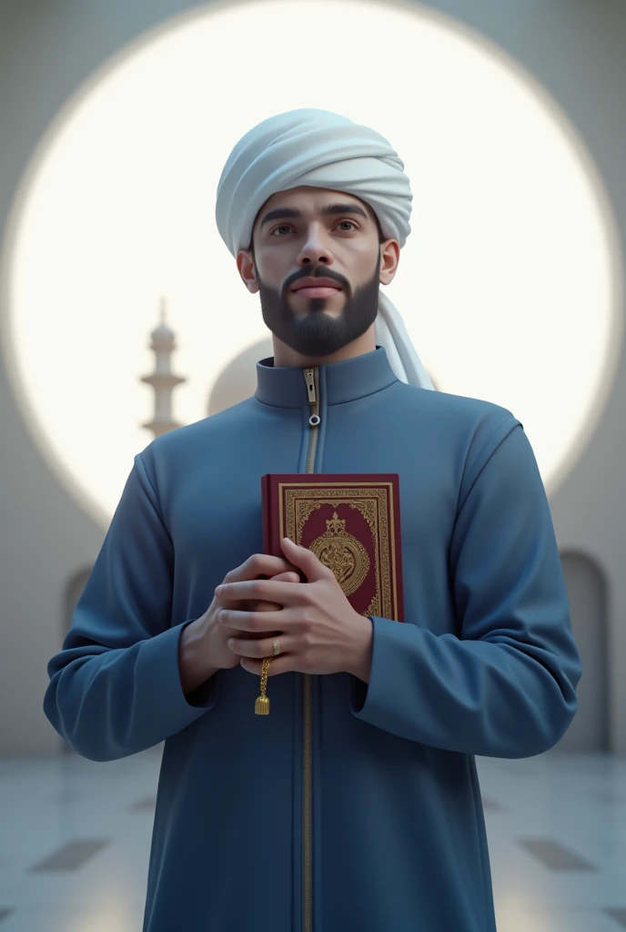 A Muslim man's face reflects the individuality and diversity of humanity. With features that convey emotions, experiences, and character, he embodies a rich tapestry of cultures and backgrounds. His faith, Islam, guides his principles, values, and actions, fostering compassion, justice, and devotion. Through his expressions, you can glimpse his hopes, dreams, and aspirations. Like any man, he seeks love, success, and happiness while contributing to his family, community, and the world with kindness, integrity, and strength.