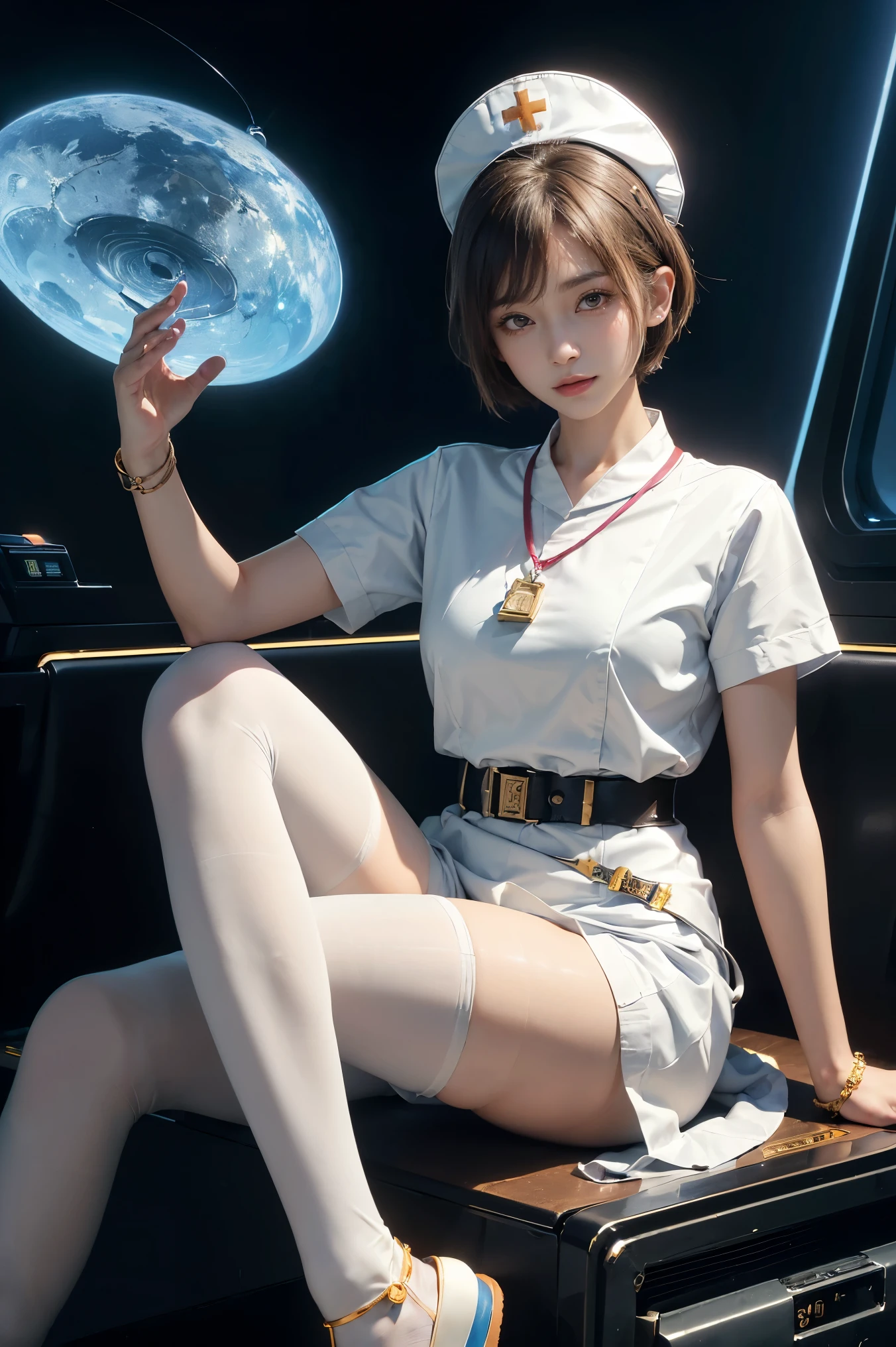 （Realiy：1.3），A 22-year-old mini girl lies on a giant balloon，（（small heads））、full bodyesbian，solo、ssmile，view the viewer,（perfect bodies：1.3）、Long white double ponytail hair、Collar、chain、sweat leggs、22-year-old girl、White JK uniform，White Japan school uniform，（wearing white outfit：1.6），white  shirt，（JK uniform white short skirt）、Pink sneakers，Lie on a lot of colored balls，looking down on the camera，（Exposing the skin of the legs，Long Calves，long leges：1.3）Curved body，（Very detailed CG 8k wallpaper）、（Extremely delicate and beautiful），eyes with brightness、（tmasterpiece）、（best qualityer：1.0）、（超A high resolution：1.0)，Nice lighting，Reflective skin，[A high resolution]，The skin is delicate，Hyper-detailing（（a color）），Earphone，Fitness balls，fox ear，fox tails，coloredballoons，