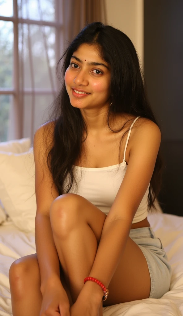 beautiful Indian, very young teenage girl, 16 years old, fully nude, showing her beautiful naked body,lean facecut, black extra long hair, sexy gaze,light bronze skin dark strokes, exact looks like , light bronze skin, smirking deviously, long eyelashes, deep dimples on cheeks, cute smile, innocent face, blushing , atmospheric perspective, Renaissance, 8k, super detail, accurate, best quality, high details, high quality, best quality, blushing expression, biting lips, wearing nothing, undressed, fully naked, puffy round nipples, shaved vagins, medium , ultra-wide shot, lying down straight, legs spread, intimately on her royal bed touching herself, in Royal looking bedroom, beautifully styled hair, spreading her legs
