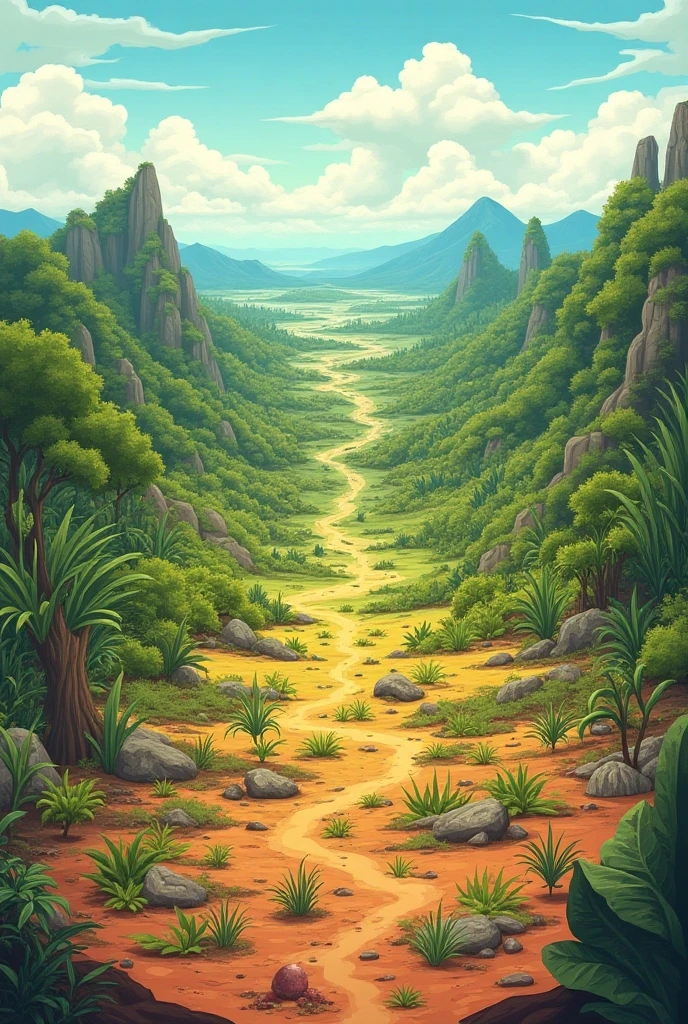 Create an image of the 6 levels of ecological floors in Bolivia and what products could be given there with names