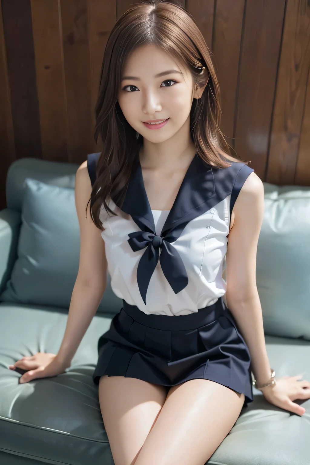 8K、 Shiny skin、highest quality、Ultra-high resolution、Magic Mix Real、(Raw photo:1.2)、(Photorealistic:1.4)、The beauty of beautiful details Delicate expression、Blonde、((白いpanties が見える:1.5))、(Squatting panchira)、Earrings Sneak peek at the details、Large file size、Ultra-detailed、Transcendental beauty、masterpiece、(Japanese high school girls uniform))、Extremely detailed representation、 In detail、Highly detailed facial cinematic lighting、、Positive、((Dynamic Pose)))、(Sit with your knees bent))、blazer、Sexy upward glance、panties