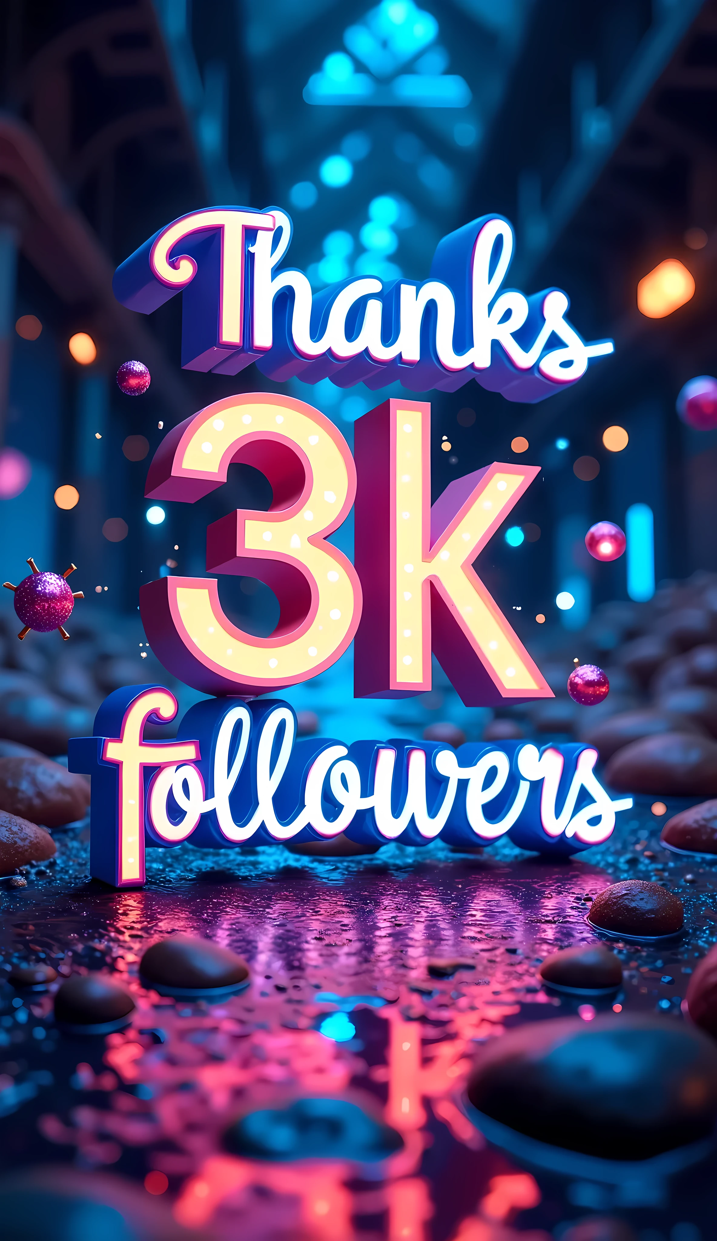 ("thanks 3K followers"), 