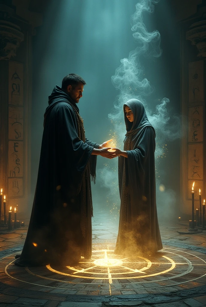 To his surprise, he sighted a shabbily dressed woman performing dhoenchoe (offering to evils) facing Khameyna