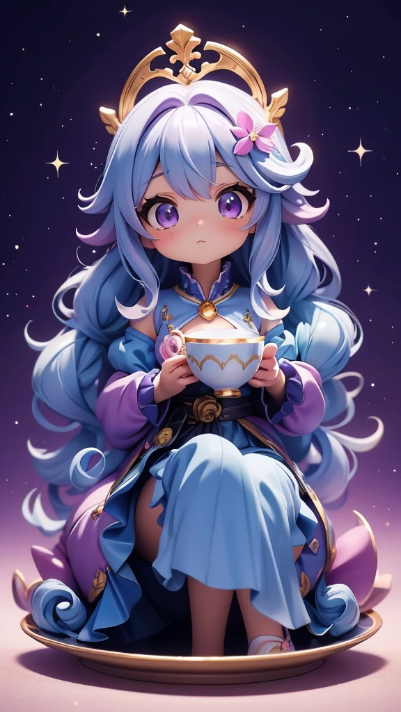 8k⒉5D Real Japan Porno Comic Style Imagine a whimsical scene where a young girl sits meditatively inside a beautiful Meissen teacup filled with swirling latte. This captivating teacup is encased in a radiant crystal, showcasing its delicate design. The background features a cosmic landscape with swirling clouds, sparkling stars, and a crescent moon. The vibrant colors of blues, purples, and pastels create a magical atmosphere. The girl’s flowing attire and hair complement the ethereal surroundings, enhancing the enchanting essence of the scene captured within the shimmering crystal.