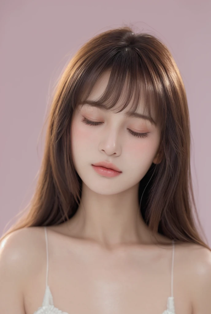 NSFW, full , 8yk、Raw photo、(masuter piece)、(top-quality)、Hi-Res、(girl with)、(realisitic、Photorealsitic:1.2), Upper body、Facing up、glamor、20yr old、middlebreasts、Eyes closed、Deep sadness、Sorrow、look up sky、Open mouth、screeming、a room、Background blur,