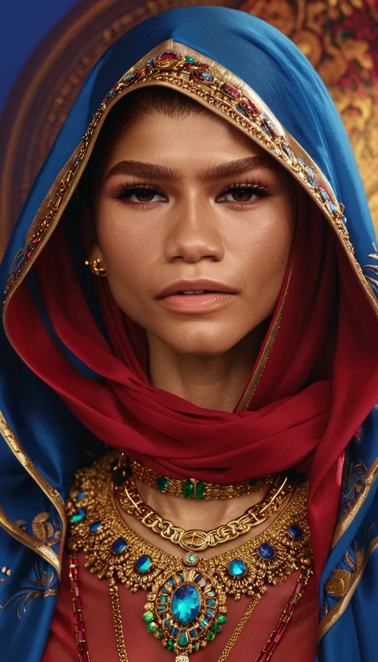 (zendaya:.4), (32k:1.5, Highest quality, masterpiece, Ultra-high resolution), Professional camera work:1.6, Highly detailed skin and face textures:1.3, Captivating portrait:1.2, Very accurate, Very detailed, 1 adult female, Incredibly slim body, sense of loss, Sadness, Expressions of sadness, Small face, (()), (medium shot), 