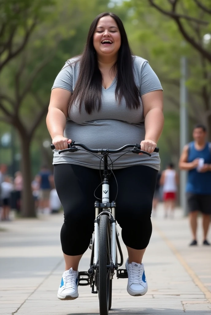 (1 Girl's breasts、Overweight、Extremely fat、chubby、Sweat muscles、japanes、cyclist