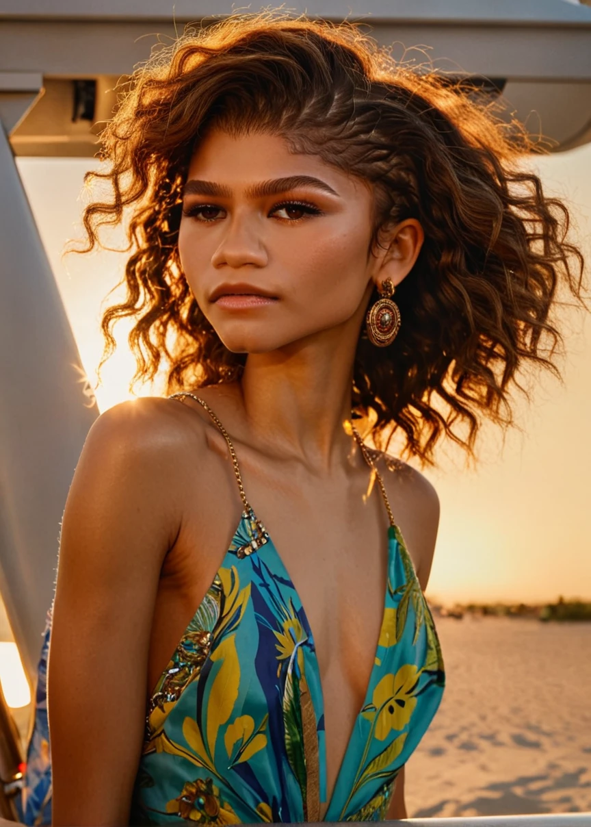 (zendaya:.4), (32k:1.5, Highest quality, masterpiece, Ultra-high resolution), Professional camera work:1.6, Highly detailed skin and face textures:1.3, Captivating portrait:1.2, Very accurate, Very detailed, 1 adult female, Incredibly slim body, sense of loss, Sadness, Expressions of sadness, Small face, (()), (medium shot), 