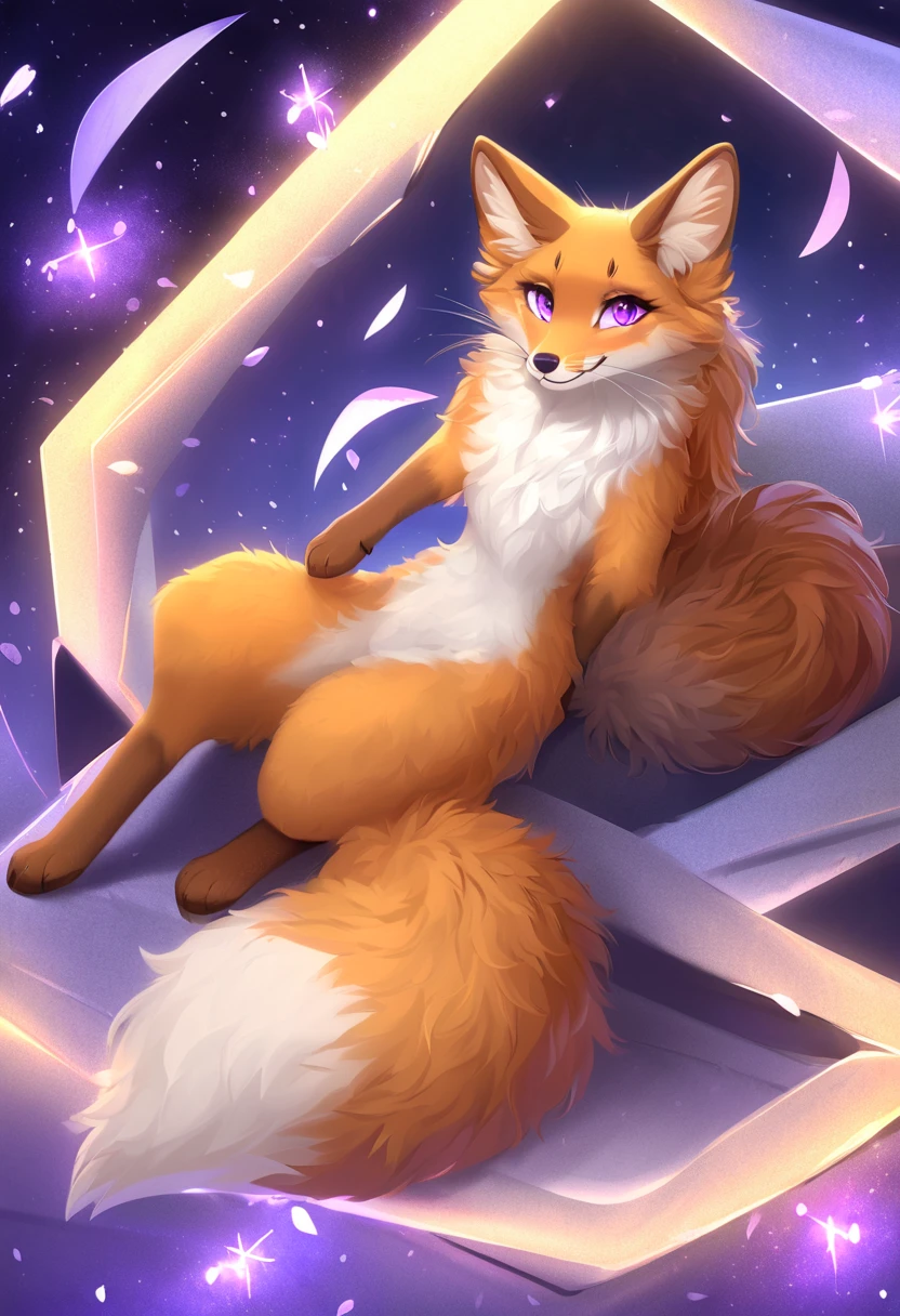 uploaded on e621, by Slugbox, by stemingbunbun, by cheezayballz, by Dagasi, by yourdigimongirl, by healingpit, solo female (Fox, fluffy, thighs, green eyes, cute, big eyes, fluffy ears, fur, detailed fur, fluffy chest, chest fluff, f...