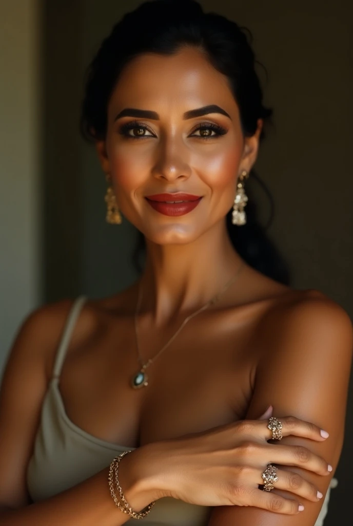 ((Night, Real Light, Top Quality, 8k, Masterpiece: 1.3)), 35 years old woman, Beautiful woman, Slender figure: 1.4, (dark brown hair), (Off Shoulder), (Kimono)), ((cleavage)), ((beautiful kimono)), (night), very detailed face and skin texture, (sitting),  (((smiling))),(((leaning forward)),((big boobs))
