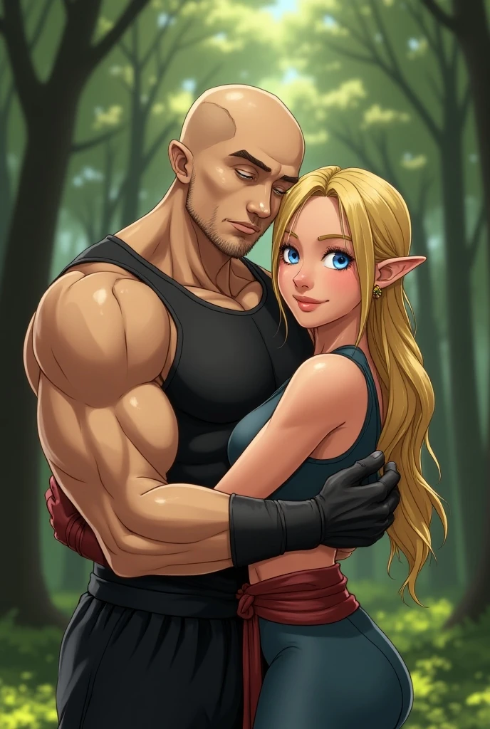 One old man Knight and one young girl magician, age gap, age difference, height difference, old man 70, armor, long beard white, muscular hairy virile body, naked, giant long penis erected cum, he carries his girlfriend strongly with both hands, kissing mouths loves positions, ass fuck positions, sexy young girl 18, elf, pink hairstyle, size tiny and slim, blush and embarrassed, in comfort sitting position for sex, naked, on lake.