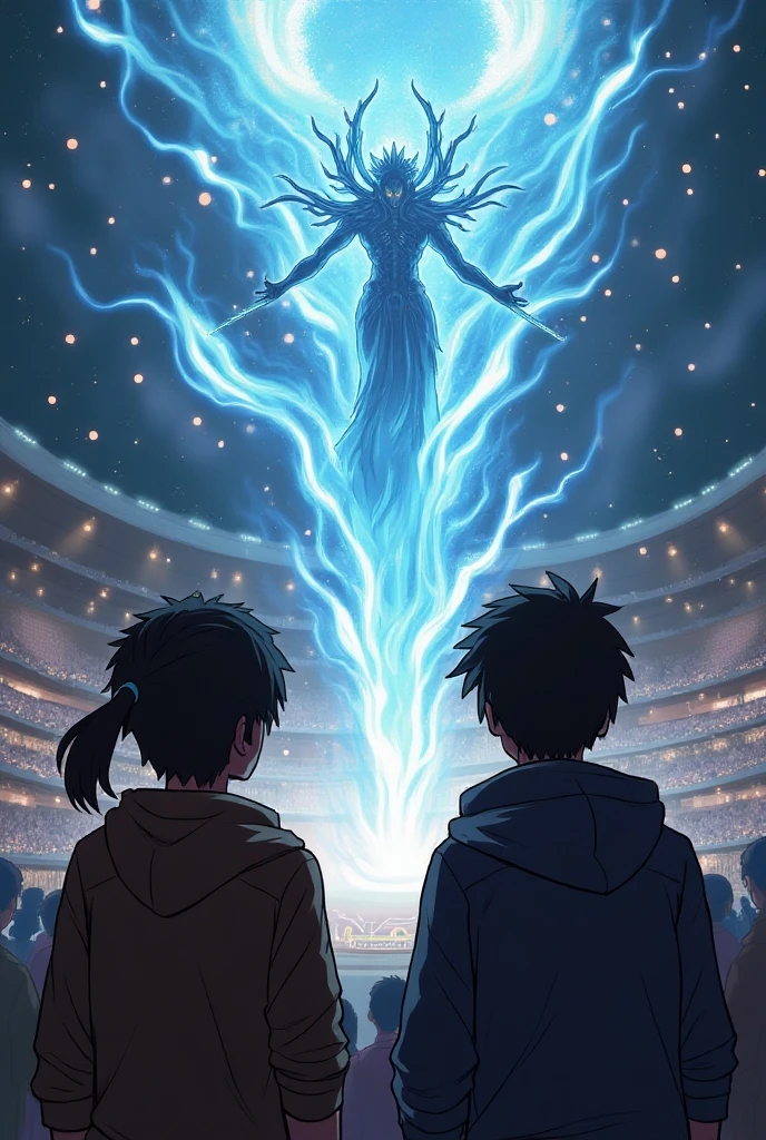 Young people in anime gather to worship God