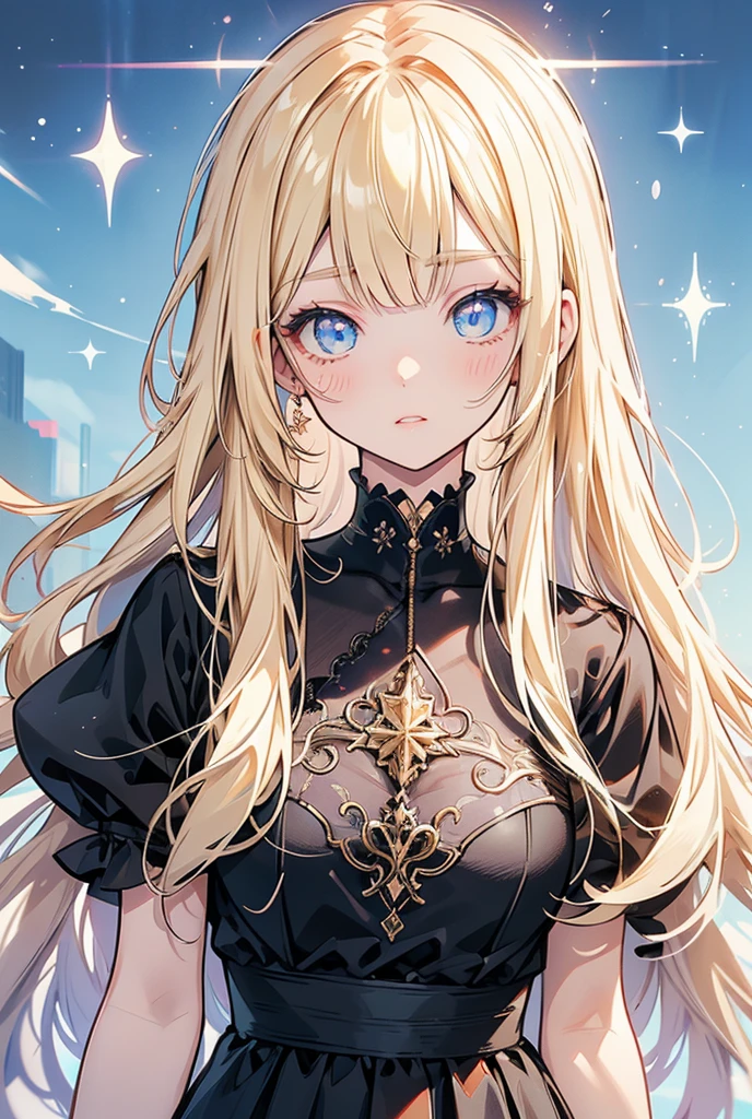 1girl, solo, highres, best quality, high quality model, long blonde hair, bangs, side bangs, twin tails, straight bangs, blue eyes, upturned eyes, simple background, full body, anime style, looking at camera, detailed eyes, detailed lips, extremely detailed face, long eyelashes, photorealistic, 8k, hyperrealistic, studio lighting, masterpiece, intricate details, sharp focus, vibrant colors、fullbody,fullbody,ブイチューバー用