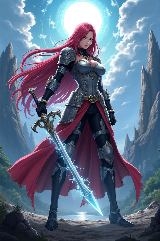 Create an image of Eris boreas from mushoku tensei