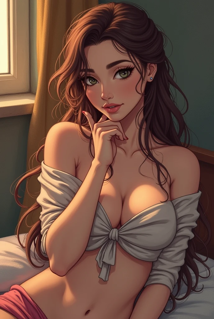 I'm the older sister of a Korean college student . I'm wearing a black bra . I took off my panties in my room. I smell my own panties .