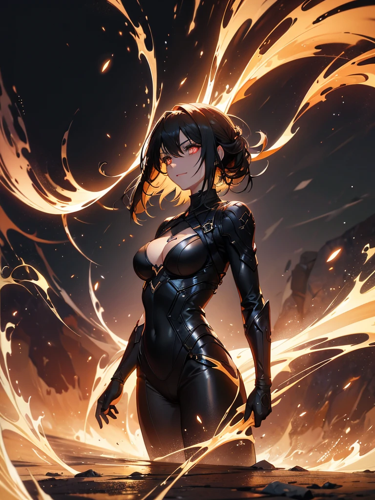 Lapi、(five fingers)、(Guts pose),(EnvyBetterHands, QuickHand),(angled, sharp, edgy, piercing, fierce)、(in color and uses the flames, masterpiece, best quality) an woman with very long red hair, neckline, black ribbons, bodysuit, cold look, queen, good anatomy, correct proportions, torn clothes, serious, mysterious appearance, blood, emotionless, evil, (red eyes), gothic, large chest, cinematics, color oil painting, 独奏, cinematic lighting, extremely detailed face, finely detailed face, beautiful face, beautiful eyes, perfect lighting, depth of field, realistic proportions, good anatomy, ((((masterpiece, the best quality, ultrahigh resolution)))), 1girl, standing, (sexy latex costume), looking at the viewer)、(((Global Illumination:1.5))).((contrasted:1.5)),((Anime painting)),,((best quality, masterpiece,,Highest quality、High resolution,8K,ultra-detailed face,アニメ,ultra-detailed eyes,ultra-detailed hands,ultra-detailed fingers,ultra-detailed eyes, ultra-detailed hair, ultra-detailed hands,ultra-detailed skin, shiny skin, Silky Pale White, ultra detailed and beautiful, model pose)),(Use of strong primary colors),(Spread your fingers),(Perfect Anatomy,High resolution, Very detailed,Dutch Angle ,Beautiful fine details,Visual Arts,Five Fingers, Perfect hands, Perfect lighting),(stylish pose),(eight-headed body),(Use of bright colors)(multiple angles),(Well-proportioned )、、、、Closeup of fire on black background and black background, flame fractal, highly detailed generative art, Flame texture, Intricate images of overlapping flames, background of hell, abstract paintings. 8K, fractal fire background, Spinning flames in the background, Paint spills smoke, swirling fire, digital art 4k unsettling, a little smoke and fire, houdini algorithm generative art,Fluids, White Bauhinia flowers, white orchid, white bauhinia variegata、(nsfw),