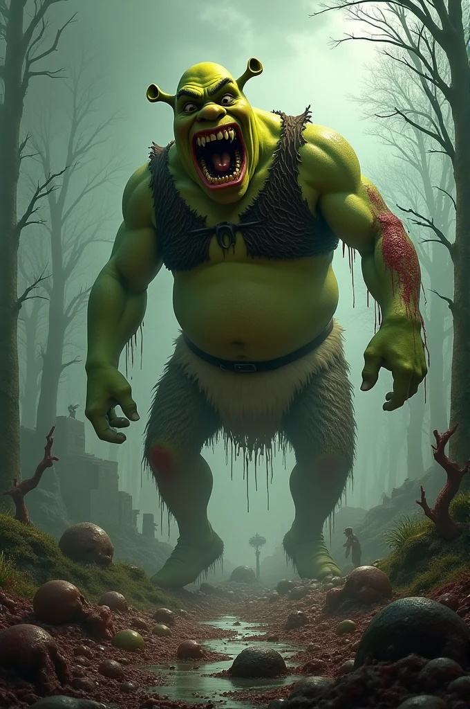 Grobnor the insatiable so fat and deformed that he has no form he devours everything he sees nothing fills him the king of the grotesque always full of waste loves human flesh and drinking blood from the sick the morbid nightmare 