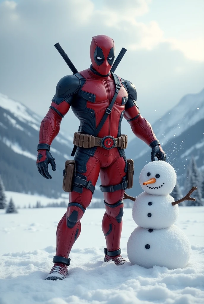 angry red reindeer kicking ADDCOL
snowman