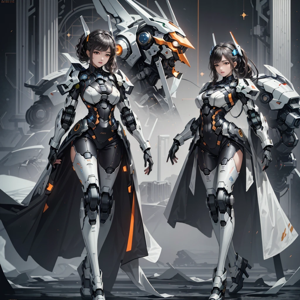 ((Best Quality)), ((Masterpiece)), (Very Detailed:1.3), 3D, Shitu-mecha, Beautiful Female Soldier with Her Pink Mech in the Ruins of a City of Forgotten War, Surrealist Portrait of Beautiful Chinese Girl, 20 years old, ((Skin White: 1.6)), Beautiful Eyes, Very Detailed Eyes and Face, (Full Real Formal Crimson Military Uniform), (Army Cap), ((Premium)), Military Cape, Charming Cute Face, Natural Makeup: 1.2, (Military Standing Pose) Ancient Technology, HDR (High Dynamic Range), Ray Tracing, NVIDIA RTX, Super Resolution, Unreal 5, Subsurface Scattering, PBR Texture, Post-processing, Anisotropic Filtering, Depth of Field, Maximum Sharpness and Acutance, Multi-layer Texture, Albedo and specular mapping, surface shading, accurate simulation of light-material interactions, perfect proportions, octane rendering, duotone lighting, low ISO, white balance, rule of thirds, wide aperture, 8K RAW, high efficiency sub-pixels, subpixel convolution, luminous particles, light scattering, Tyndall effect (whole body), (delicate facial features), (perfect face), dynamic angle.