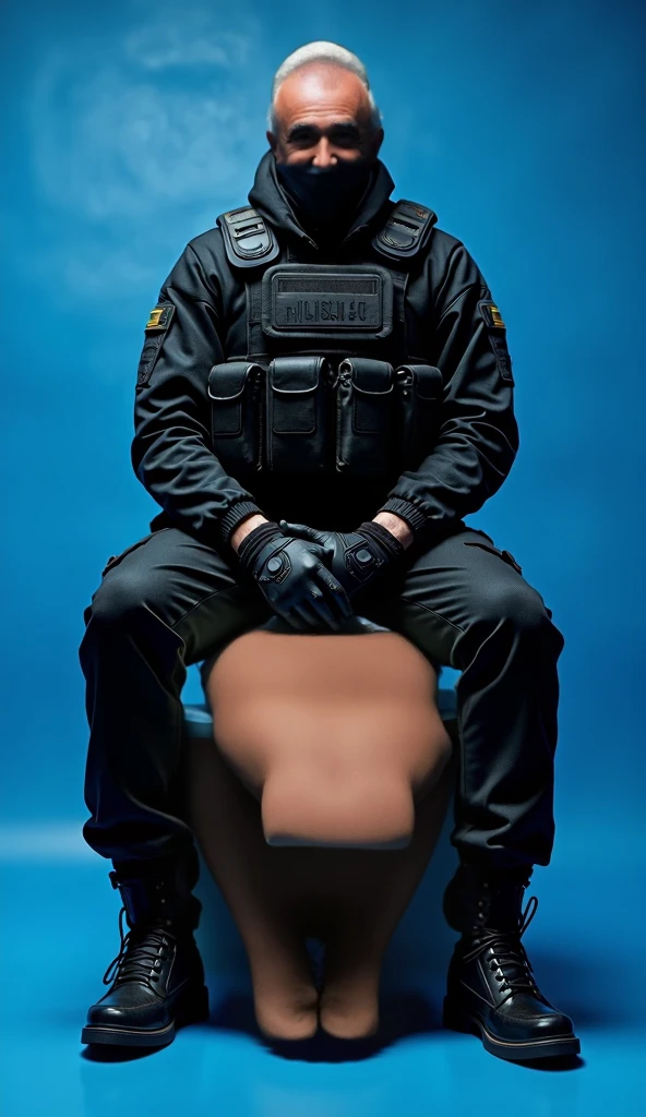 1 furry, (a big powerful godzilla guard, daddy, very detailed scales, sitting inside a bathroom stall, orgasm face, huffing, grunting:1.19), male, soft light, (photorrealistic rendering, detailed ferocious face, wearing black swat gear, detailed clothing textures, close focus on boots:1.21), solo, wearing black tactical boots, (photographic masterpiece, accurate long genitalia, erection, very detailed tactical boots, very oversized boots:1.61), (masturbating furiously, jerking off with both hands, orgasm, cumshot, erection, big balls:1.51), hyperrealistic, (photographic lighting, piercing eyes, sitting on a toilet, wearing tactical gloves, focus on fully clothed:1.43), (full view from floor, detailed boot leather texture:1.32), security guard, officer, hyper muscular