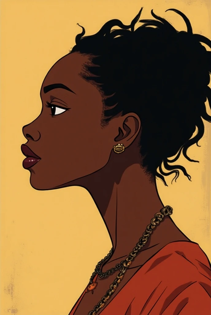 ((Vulgarity)), portrait, 1girl(someone addicted to sex, Prisoner),dark brown skin,Mohawk haircut,gonzo pornography