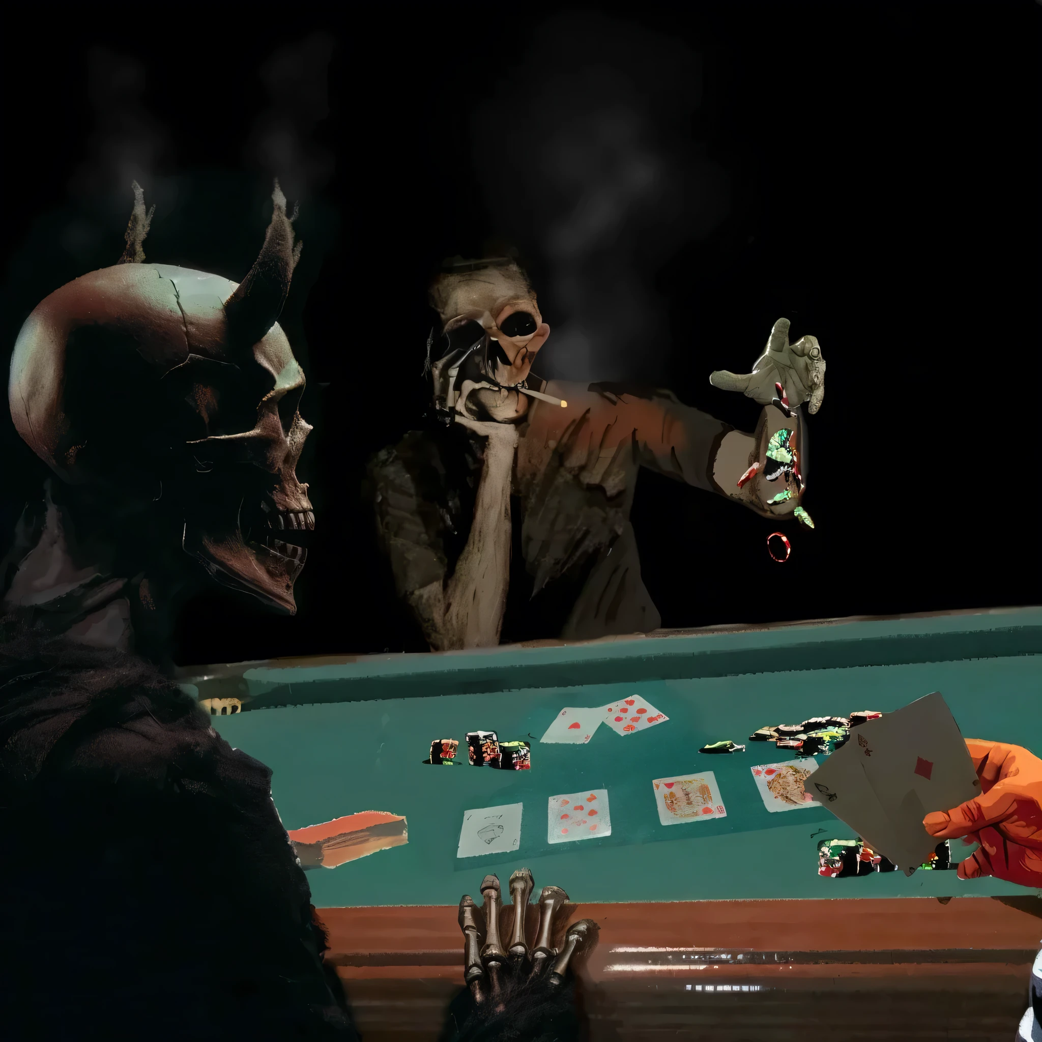 impactful color paint of A Robot playing poker in a saloon <lora:Western_Comic_Style:0.8>, highly detailed, 8k, sharp, professional, clear, high contrast, crystal clear