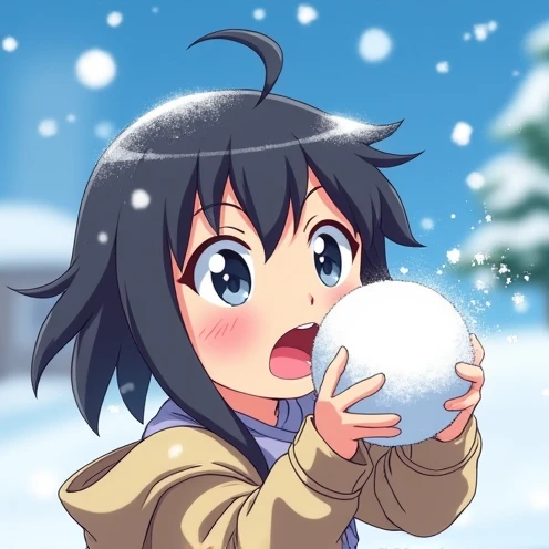 1girl, solo, short hair, blue eyes, black hair, bob cut,, empty eyes , large breasts, nipple, Running, , Heavy snowfall area frozen (Sweating profusely, Love juice, Wet Woman, female ejaculation) crying mountain , solo, , crying, Naked, Peeing, lactation, projectile lactation