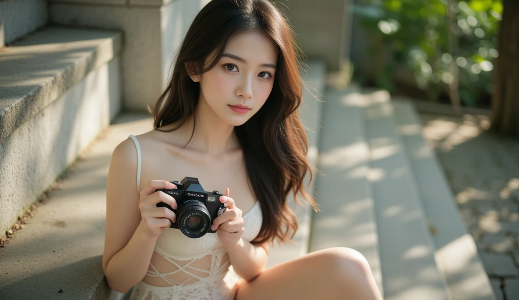 nipples exposed、santa claus、Surprise appearance at Christmas party、Photorealistic images of solo idols, Morning Musume inspired by Eri Kamei, Radiates charm and beauty with plenty of bust and subtle exposure of cleavage. Images must reflect the highest quality of real people, Powered by Ultra-HD (16 K) resolution, crisp detail, Vivid colors, Dynamic Range, Soft bokeh, Fine texture, Realistic realism, Pin Sharp Focus. 、Camera Setup 、Nikon D850 and NIKKOR Z 58mm Boobs Boobs Boobs Boobs F。/0.95 S Noct lens, The setting must be ISO 64, F/0.95, a shutter speed of 1/60. --ar 16:9 - V5.1 --Style raw --Q 2 --S 750,The FW