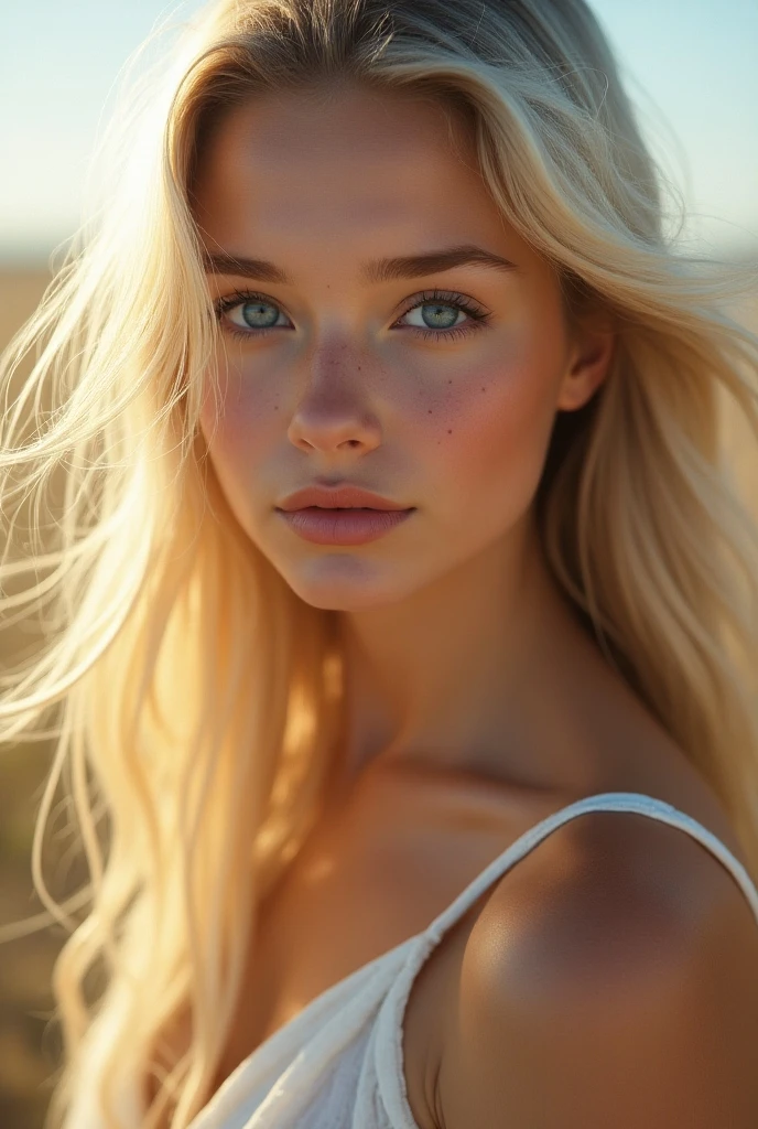 (8k), (highest quallity), (The pieces fly:1.2), (reality), (than'photorrealistic:1.37), very detailled, 1 girl, cute type,((Get out of the lake)),a shy smile,Beautiful attention to detail, beautifully detailed nose, all-body, wet blonde, Medium chest, ((playwright)),transparentes,((humida)),((transparentes)),(((seductively pose))),(((caressing your hair with one hand)))、、expressão Ablaze、hypdertailed、Youngh, Ablaze, pele branca Ablaze、The supreme beauty、Blonde reflection、Platinum blonde hair with sparkling wine highlights between the eyes、Ablaze Ablaze hair,、really long, Smooth and silky hair、Ablaze beautiful bangs、big fit ass, Ablaze, sparkling wine, attractive light blue eyes、olhos muito big fit asss、A very beautiful one, lovely and cute 13 year old girl、Bust of a rich man,Beautiful white blouse、((Rejoice with the all-body 1.5))++、