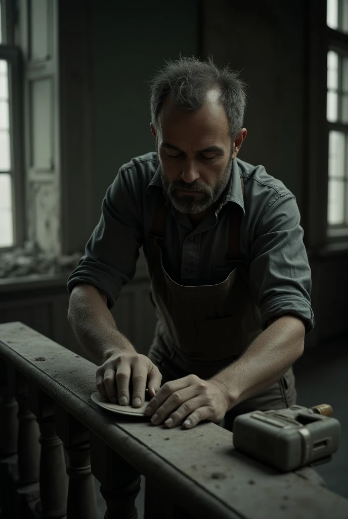 Cinema writter writing in blood