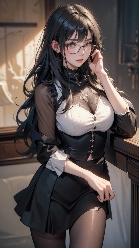(((shenhe_Genshin Impact,Killer,Genshin Impact Impact,long_hair, blue_Eye, Bangs, hair_polyp_one_Eye, breast, hair_decorate, Large target_breast, Jewelry, grey_hair, White_hair, Nipple tassels, earrings, Very_long_hair, Weaving, Breast augmentation_curtain))),((masterpiece)),high resolution, ((best quality)),masterpiece,Top quality,Best quality,((( Looking at the audience, There is light in the Eyes))),(((Light and shadow intertwine,Increase ,Smiling,confidence))),(((Woman in black dress sitting on bed, Korean Girl, Gorgeous young Korean woman, Beautiful Korean woman, Beautiful Chinese model, Korean woman, Photos of slim girls, Beautiful young Korean woman, Charming pose, Popular content on cgstation, 2 female models, A pretty face with arms and legs, Chinese Girl, From below))),