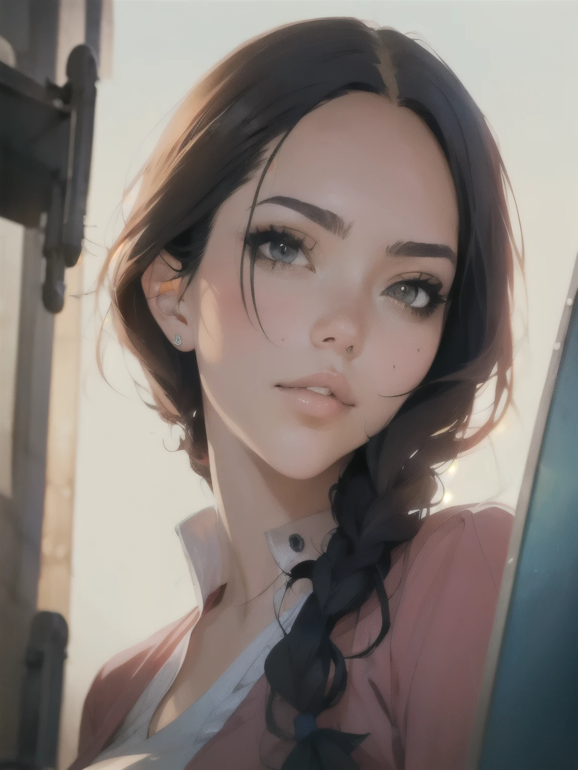 kurisu makise steins gate anime, atmospheric, elegant portrait, super highly detailed, professional digital painting, artstation, concept art, 8k, art by wlop, artgerm and alphonse mucha and eiichiro oda shinkai makoto vibrant Studio ghibli kyoto animation hideaki anno Sakimichan Stanley Artgerm Lau Rossdraws James Jean Marc Simonetti, 1 portrait of a woman