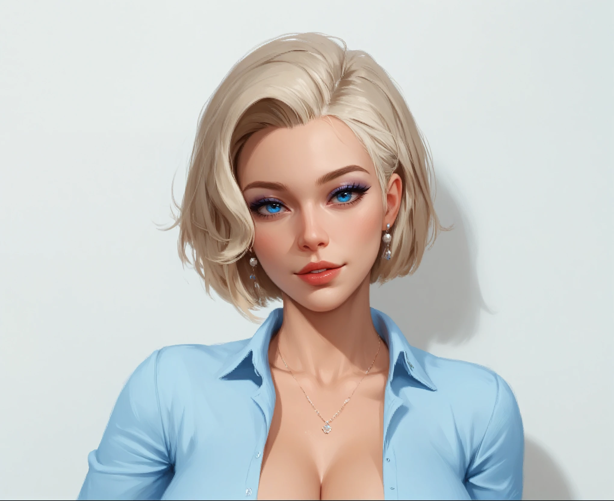 NSFW, erotic, perfect body, sexy, best quality, clear quality, high quality, 4K, 8k, одна  woman , сексуальная  woman ,  platinum blonde ,  big breasts, 1 girl face . Main Person, female Face in the frame,  Short hair, square,  big female boobs ,  woman ,  blue-eyed blonde with short hair WANTS, groans, взрослая  woman , anatomy,