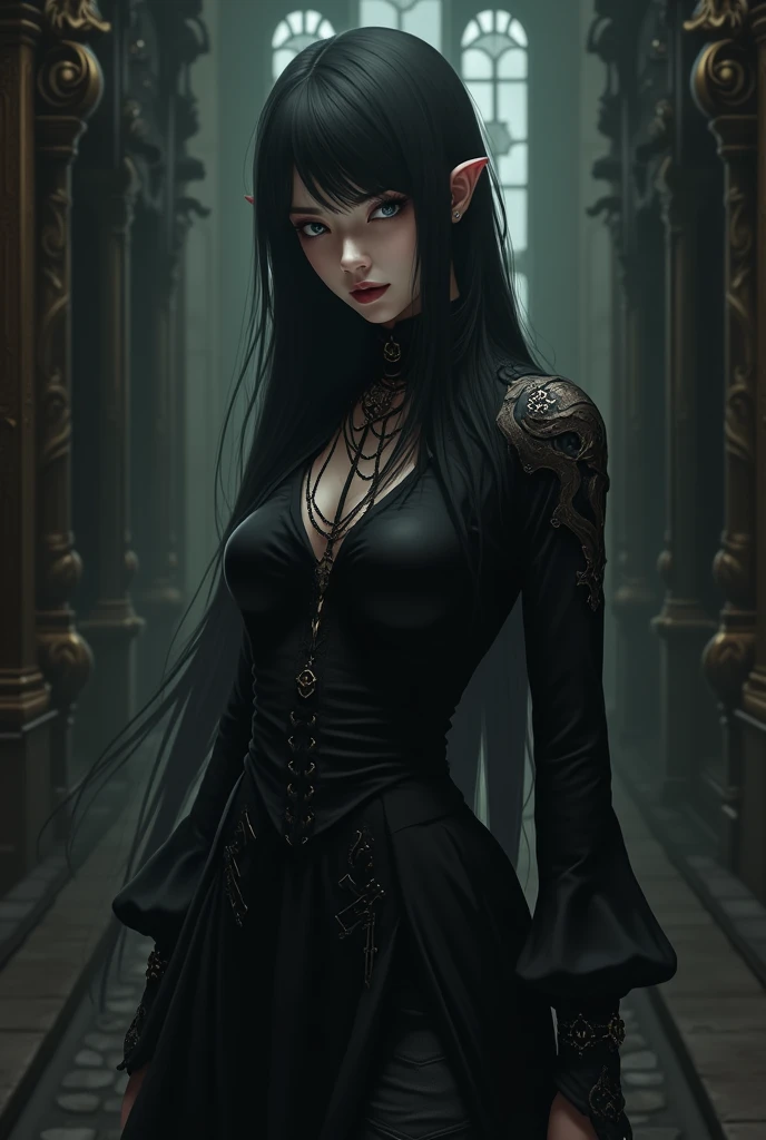  Grim dark Drow maiden.