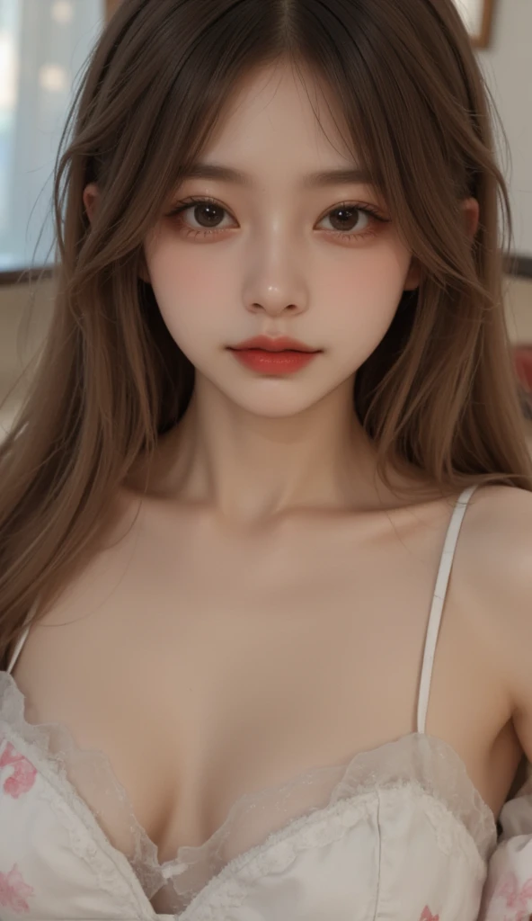 NSFW、​masterpiece, top-quality, The ultra -The high-definition, Top resolution, ighly detailed, profetional lighting、animesque、1 girl in、A slender, Very cute, Young face,,(nude:1.5)
