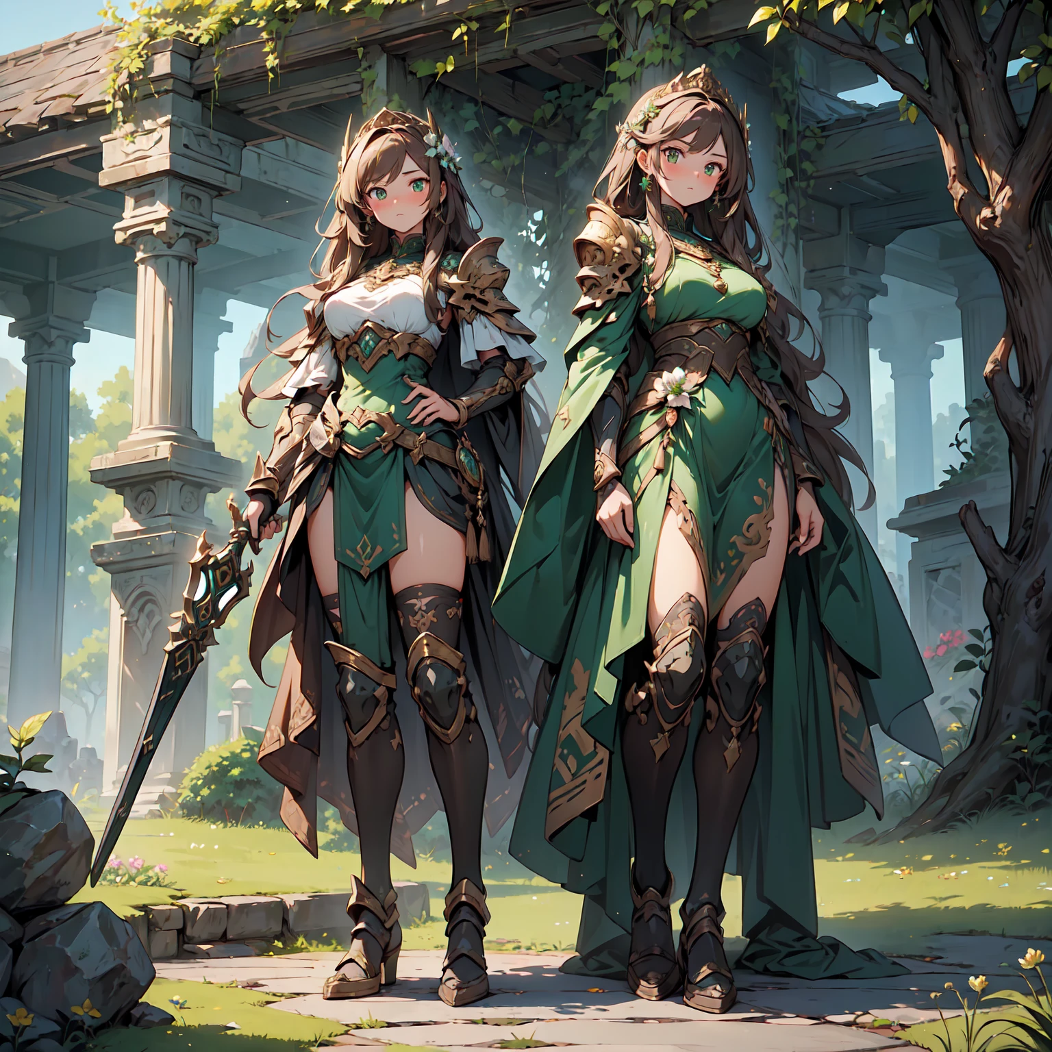 uma imagem de um elfo feminino (Detalhes intensos, master part, best quality: 1.5) fantasia swashbuckler |, esgrimista de fantasia, armado com uma espada fina, Espada Brilhante, metallic luster, roupas coloridas, Dynamic clothing, an Ultra long launch, corpo inteiro (Detalhes intensos, master part, best quality: 1.5)cute epic female elf (Detalhes intensos, master part, best quality: 1.5), cabelos ricos, braided hair, Orelhas pontiagudas pequenas, Rua Urbana Fantasia (Detalhes intensos, master part, best quality: 1.5),  capa roxa, Capa comprida (Detalhes intensos, master part, best quality: 1.5), senso de ousadia, senso de aventura,  detalhes altos, best quality, 8k, [Ultra Detalhado], master part, best quality, (extremamente detalhado), Dynamic angle, Ultra long launch, fotorrealista, ..RAW, Arte de Fantasia, DND Arte,Arte de Fantasia, Arte realista,