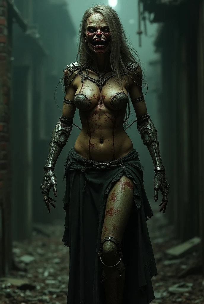 (Aschenhardt Style:1.4), bra, lingerie, big , Masterpiece, Best Quality, High Quality,(Dark shapeless girl with dark red glow and red eyes and surrounded by darkness:1.2), (in profile), (Darkness:1.2), Abstraction, Deep Sea, Award-winning photography, Depth of field, HDR, Very detailed, Trending in art stations, Trending in CGsociety, Complex, High detail,(Masterpiece:1.2, Best Quality), (Best Lighting, Very Delicate and Beautiful), (Best Lighting, Very Delicate and Beautiful), (Beautiful Detailed Face), (Detailed Eyes and Detailed Face:1.2), Dark Fantasy, (Young Girl, Little Beast, 1girl, Solo, Crazy Smile, Pale Skin,19 Piercings,((tattoos all over body,Tribal tattoos all over legs)) gray hair, glowing red eyes, dynamic angle, vampire), (get chains, magic circles, graffiti on the wall, in the background)),get demons to be summoned), magic thunder, pointy_ears, fangs,demon wings,demon horns,blood on face,blood rain,blood mist,(depth of field),high contrast,(blood splash:1.4),cowboy shot,full body, black lace up thigh boots,shout, Sacrifice, Magnificent Stage
