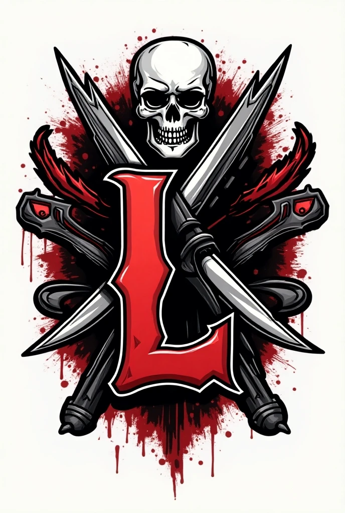 Create a modern logo for a clothing store featuring the initials 'LG' with a stylized skull design. The skull should be the central element of the logo, with the initials 'LG' creatively and visually appealingly integrated. The overall design should reflect a modern aesthetic while maintaining a bold and daring tone. Provide a vector file representation (e.g., SVG) of the logo, including a description of the color palette and typography used, vector art, adobe illustrator.