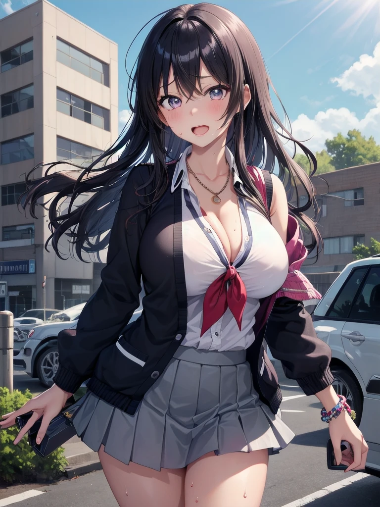     Mature Woman、 dynamic pose   ,   Big Breasts,    school uniform,    sailor suit,   high school girl,      Cardigans     ,     cosplay, Big Breasts,            open your chest wide            , ,(       Miniskirt Length    :1.3),  (グレーの   フロントクロージャー付き   Cardigans     ),  sleeveless high neck top for viewers who place their hands behind the ground , No pants,(      sweated , shiny skin:1.1), (Ruins:1.2),       Outdoor      ,sunlight,  spotlight effect ,Dark Skies,Strong winds,(    High image quality,        High Quality   :1.1),       intricate details ,          Scriptwriting for a movie     ,        1 girl,(,  Because she's embarrassed ),(       necklace       ,        Bracelets),(Remoteプレイ:1.2), (Remote_vibration:1.2), (( hand:1.3))、     Miri     ,