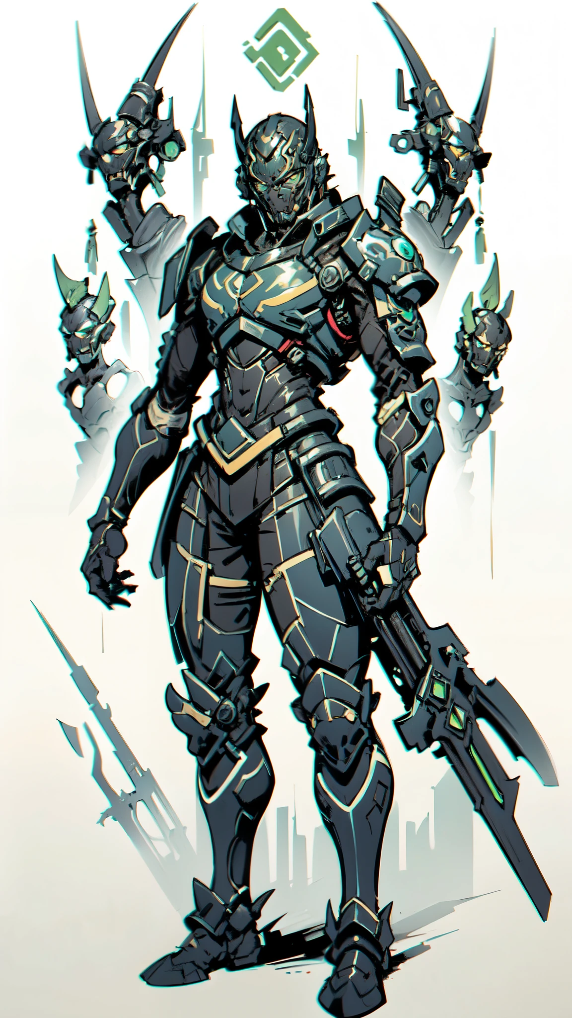 (masterpiece:1.5, best quality:1.5, extremely delicate:1.5), ((male:1.5)), a man wearing a full-face helmet, green eyes, fantasy-style high-tech biomimetic armored combat suit, (a composite layered chest armor), the design balances heavy with agility, fully enclosed shoulder guards, matching arm and leg guards, a belt of gemstone, (the color scheme is primarily White with Scarlet and Green accents, Organic Biotech, Concept Inspired by Superman, glowing eyes, armor glows, stand of a futuristic sci-fi city), this character embodies a finely crafted fantasy-style armored hero in anime style, exquisite and mature art style, metallic, high definition, highres, ultra-detailed, ultra-fine painting, professional, perfect body proportions, golden ratio, anatomically correct, symmetrical face, extremely detailed eyes and face, high quality eyes, creativity, RAW photo, UHD, 32k, Natural light, cinematic lighting, masterpiece-anatomy-perfect