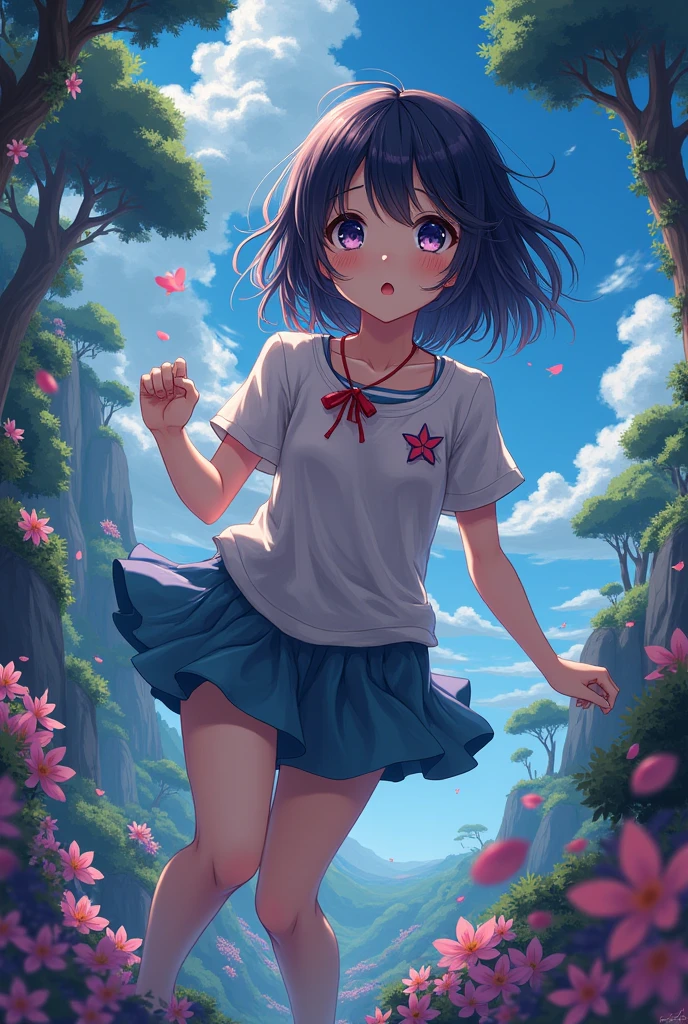 Makoto shinkai style、8K quality, Takashi murakami'illustration of, intense watercolor, watercolor detailed art, watercolor splash, surreal, avant-garde pop art, Beautiful and expressive paintings, Beautiful artwork illustration of, very colorful tones, wonderful, cool beauty, highest quality,official art, vector art,stylish design, ((most beautiful girl ever))), (((highest quality))), HDR, ((Detailed details)), (((graffiti art))), ((masterpiece))、((Super detailed))、(((colorful flowers)))、(((Streets of futuristic cities)))