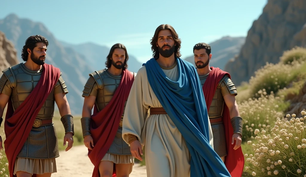 Jesus carrying the cross in the midst of the crowd --auto --s2