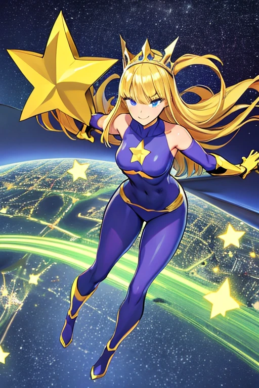 masterpiece, best quality, 1girl, female, superhero, leotard, bare legs, boots, matching boots, medium breasts, light particles, wind particles, aura, stand, standing, highleg, twirl, spin, tornado, tornado twirl, tornado spin, whirlwind, wind particles, city backdrop, time travel, solo,