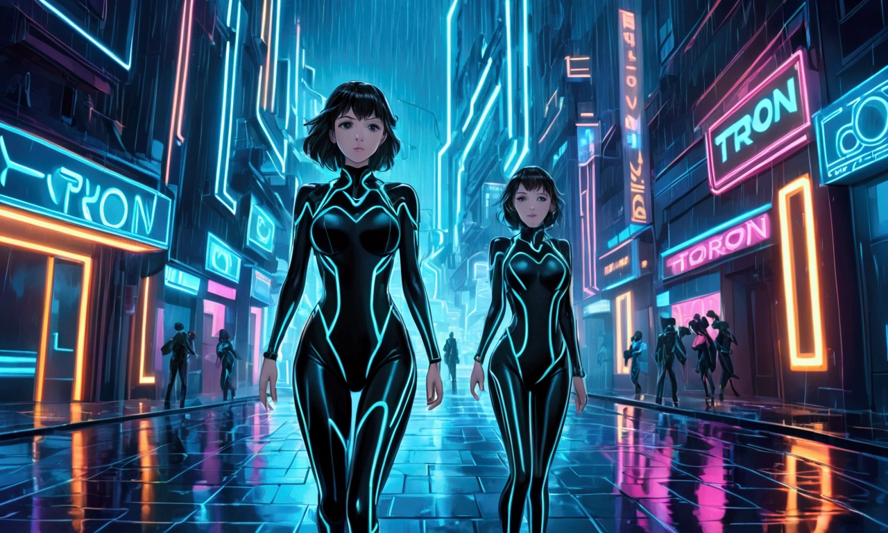 In a neon-lit cyberpunk space setting, a figure emerges clad in a sleek yellow jumpsuit, designed with a distinct art style reminiscent of Yoshiaki Kawajiri. The scene is portrayed in a vivid and elaborate digital painting, showcasing sharp edges and dynamic colors. The jumpsuit gleams with metallic sheen, accentuating the mysterious allure of the character. Every detail, from the sleek contours to the intricate patterns, contributes to the image's captivating and high-quality execution, drawing viewers into a futuristic world of intrigue and sophistication., Very colorful,
Best Improvisation, ((Norman-Ackroyd style!)), ((perfect full body detail)), magic naive art, primitivism, protogen, crimson
, ((best quality, Masterpiece)), ((Highest detail)), RAW:1,1, 8k